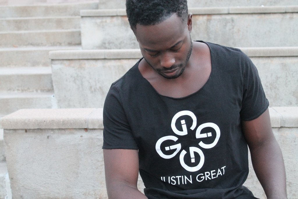 Justin Great Deconstructed T Shirt Black Lookbook 7